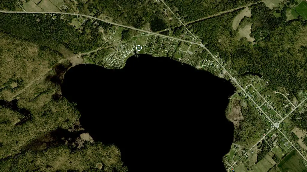 Aerial view of Glenalee Campground and surroundings