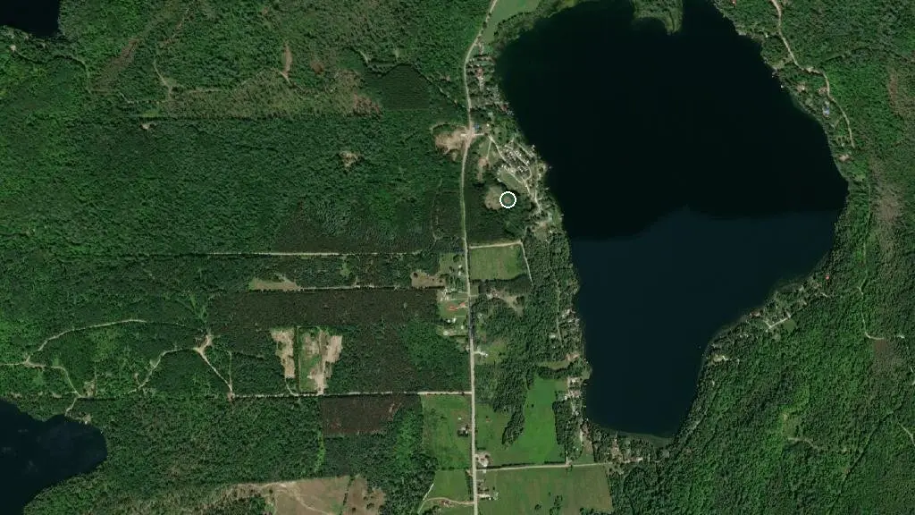Aerial view of Camping Barbe and surroundings