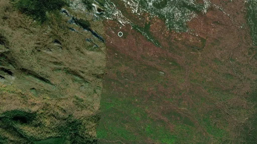 Aerial view of Parc national des Monts-Valin and surroundings