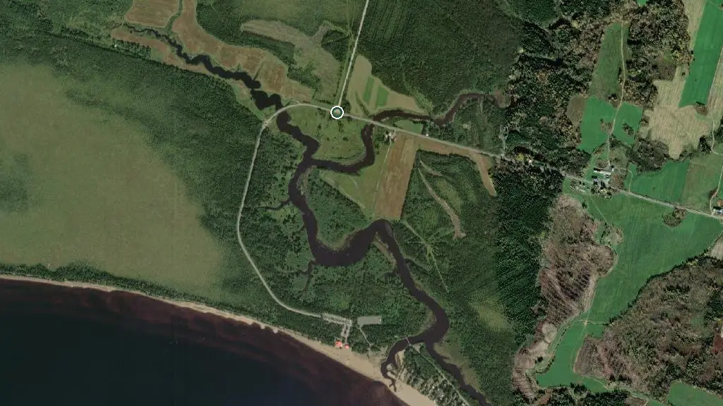 Aerial view of Parc National de la Pointe-Taillon - Secteur Pointe-Taillon - Sépaq and surroundings