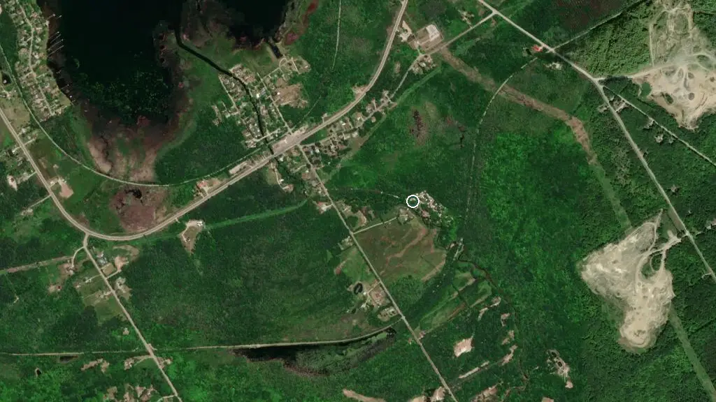Aerial view of Bell Falls Family Camping and surroundings