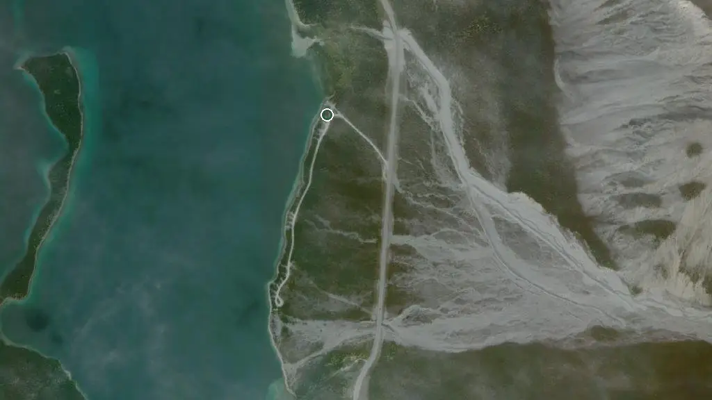 Aerial view of MacDonald Campground and surroundings