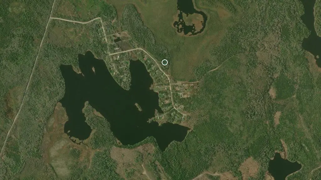 Aerial view of Rawdon Gold Mines Trailer & Campsite and surroundings