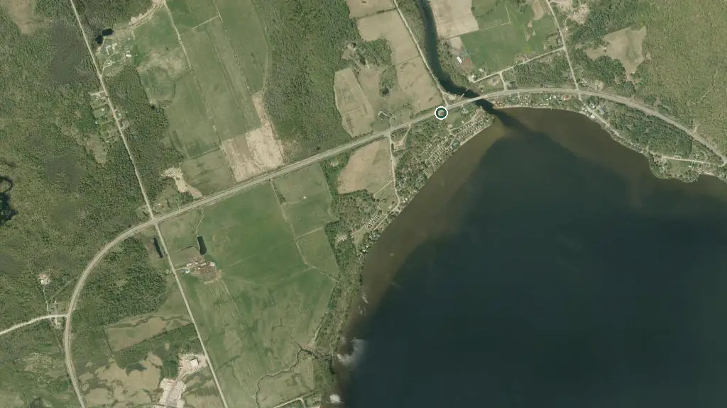 Aerial view of Golden Lake Park and surroundings