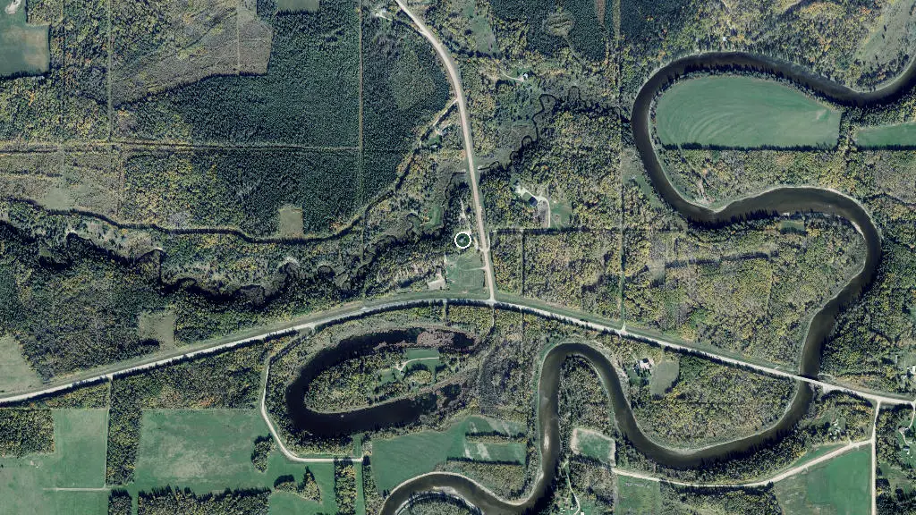 Aerial view of Bear Creek Campground and surroundings