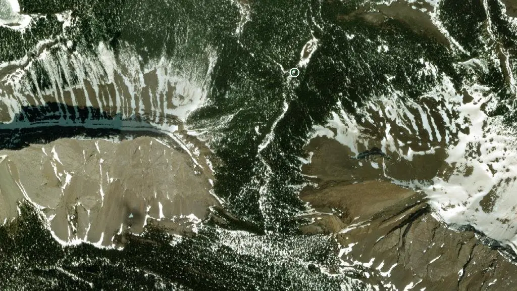 Aerial view of Willmore Wilderness Park and surroundings