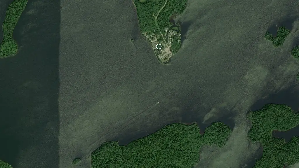 Aerial view of Pine Point Resort Ltd and surroundings