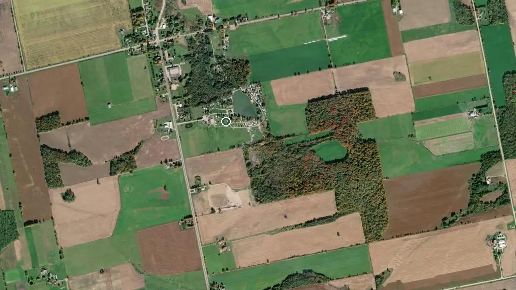 Aerial view of Pine Echo Camp and surroundings