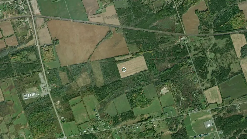 Aerial view of Mohawk Bay Park and surroundings