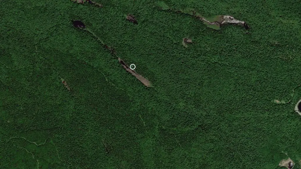Aerial view of chalet du nord and surroundings