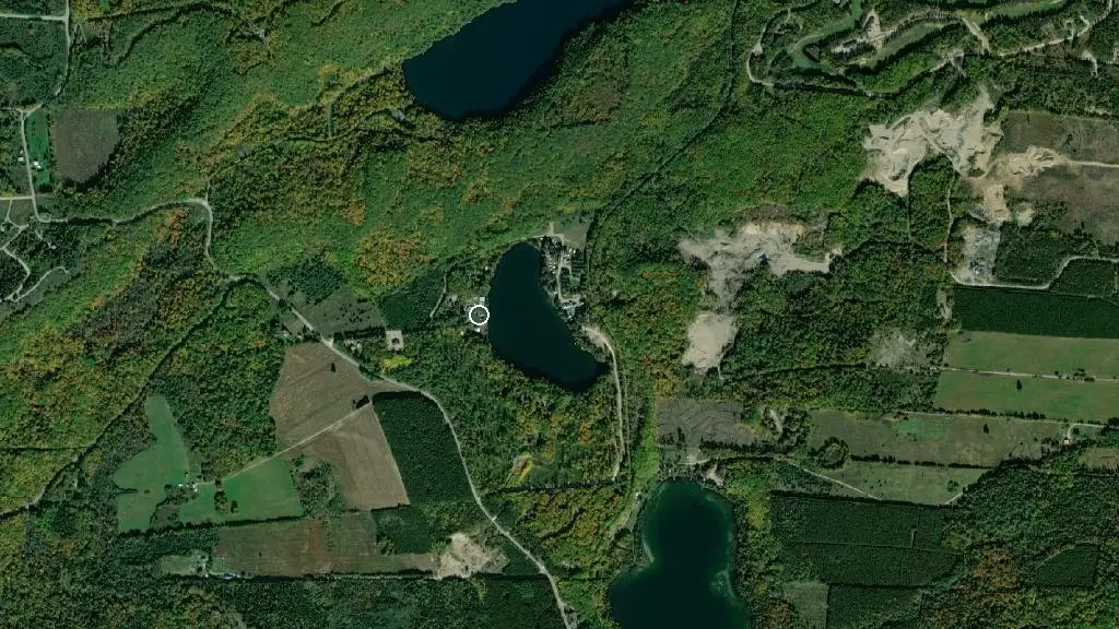 Aerial view of Centre Plein Air du Lac-Grenon and surroundings