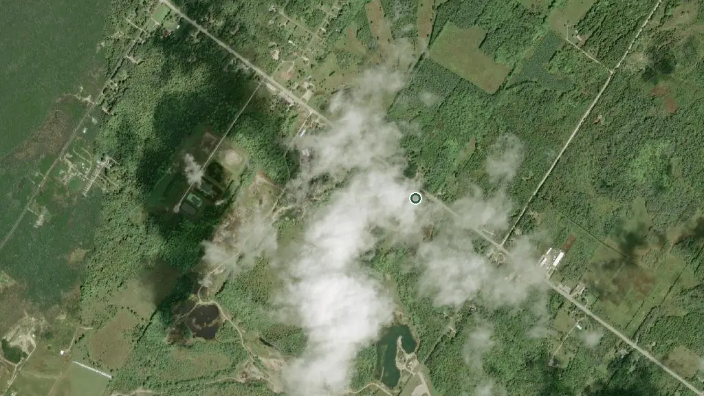 Aerial view of Little Cove Adventures and surroundings