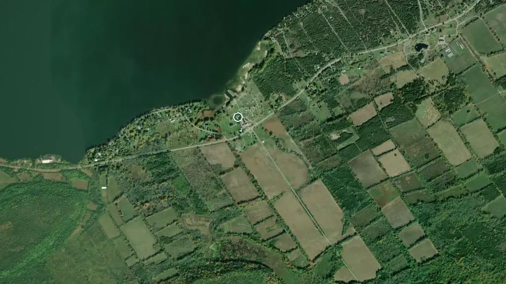 Aerial view of County Shores and surroundings