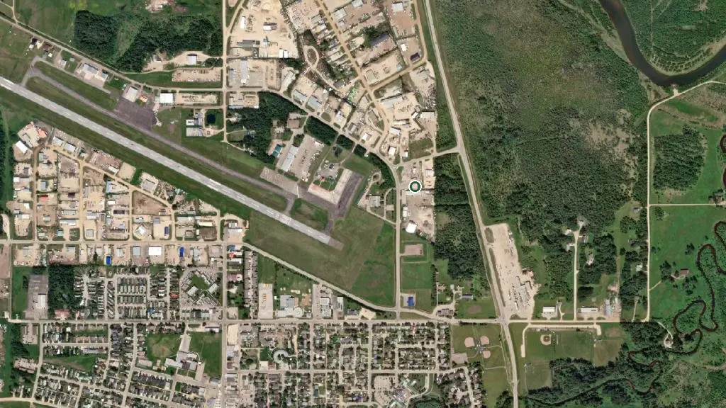 Aerial view of Big Fish Bay RV Resort and surroundings
