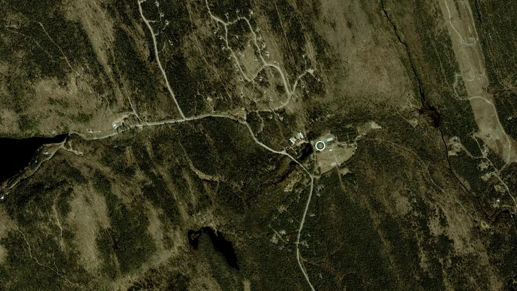 Aerial view of Chalets Lanaudière and surroundings