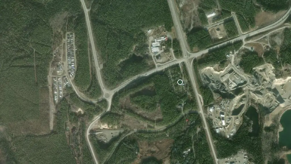 Aerial view of Hi Country RV Park and surroundings