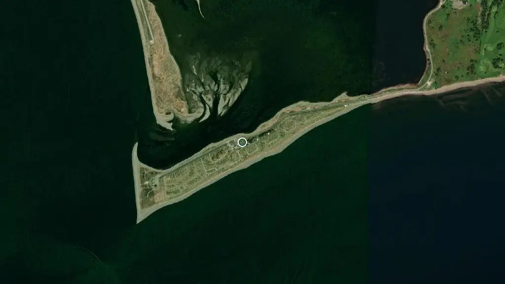 Aerial view of Camping Carleton-sur-Mer and surroundings