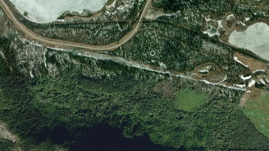Aerial view of Beaumont Provincial Park and surroundings