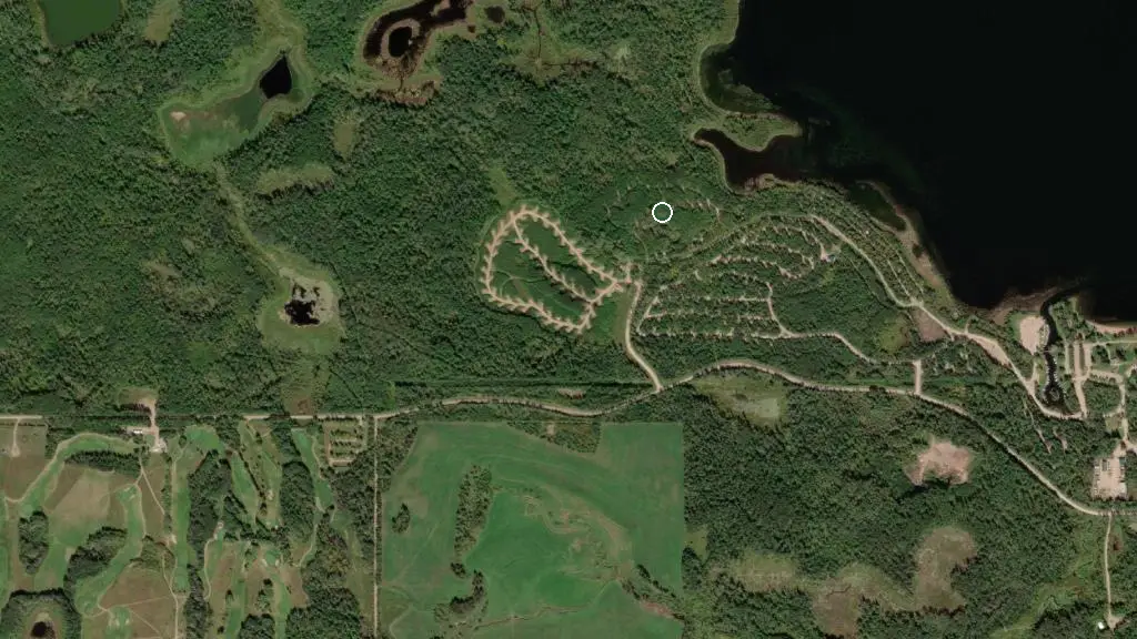 Aerial view of Cranberry Campground and surroundings