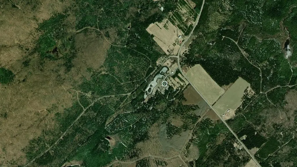 Aerial view of Domaine Sevigny and surroundings