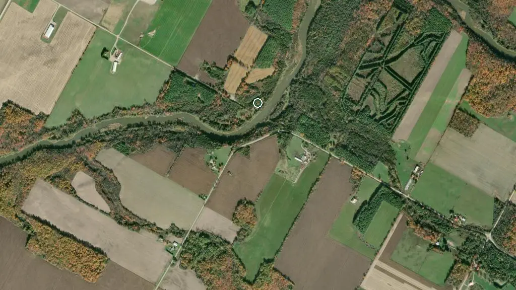 Aerial view of Wawanosh Park and surroundings