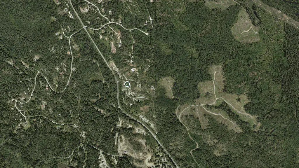 Aerial view of Trails Edge RV and Motorcoach Park and Campsite and surroundings