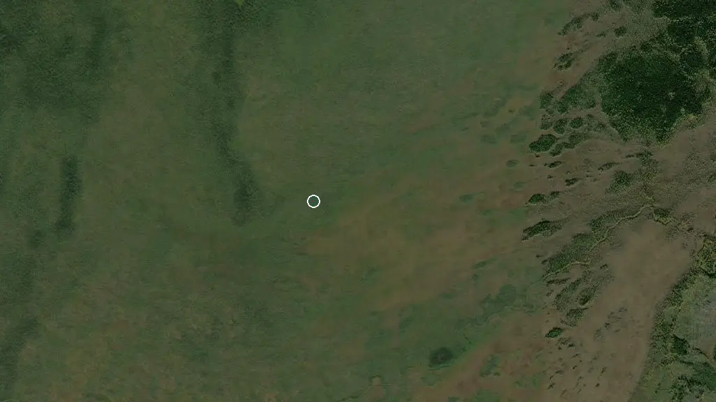 Aerial view of Tobin Lake Resort and surroundings