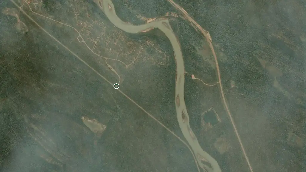 Aerial view of Wabasso Campground and surroundings