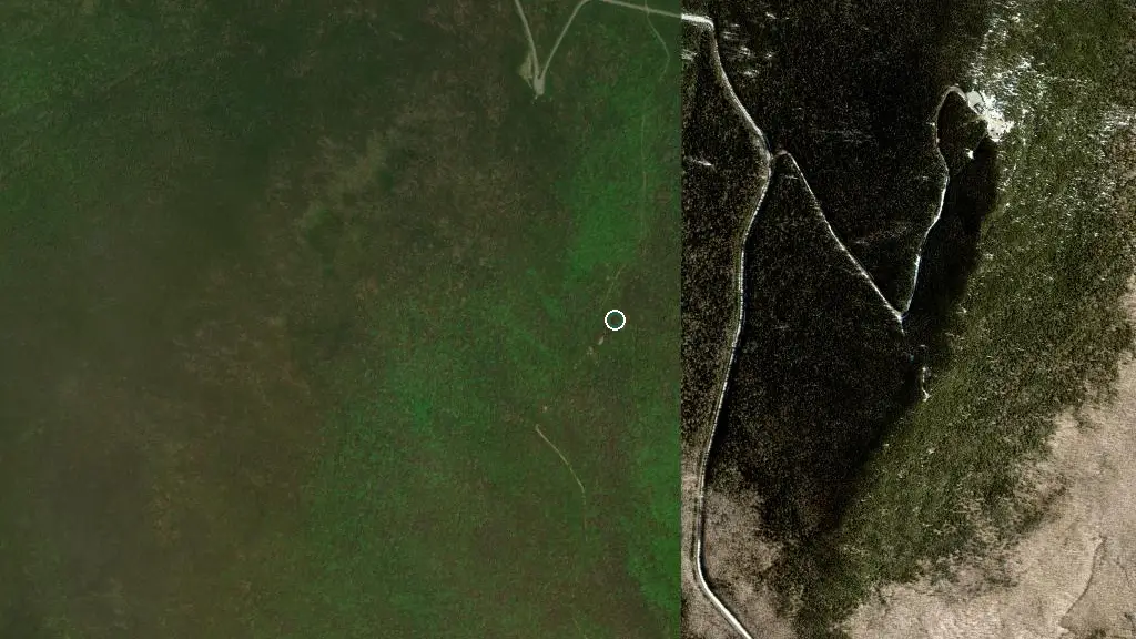 Aerial view of Sirius and surroundings
