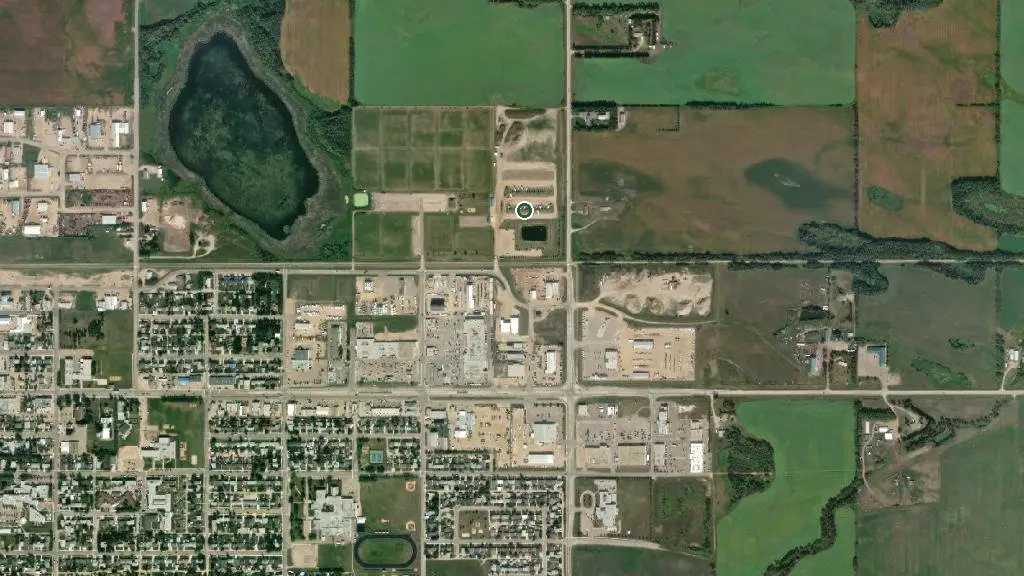 Aerial view of Iron Horse Trail Campground and surroundings