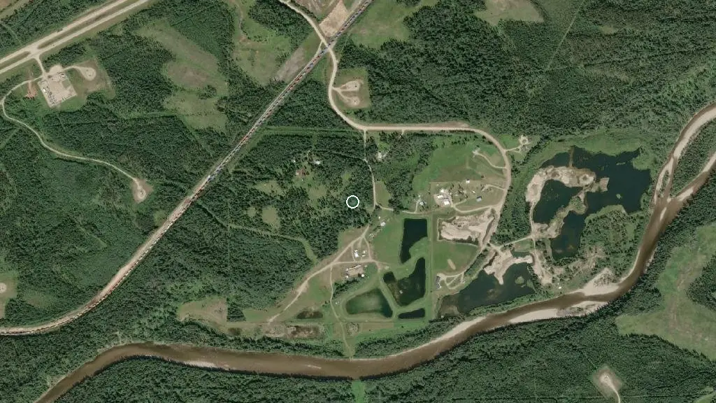 Aerial view of Medicine Lodge campground and surroundings
