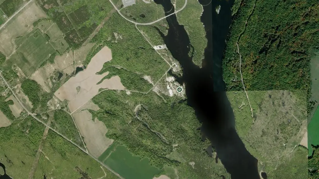 Aerial view of Steamboat Bay RV Resort and surroundings