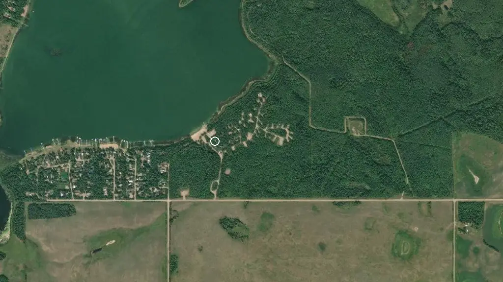 Aerial view of Floating Stone Lake Recreation Area and surroundings
