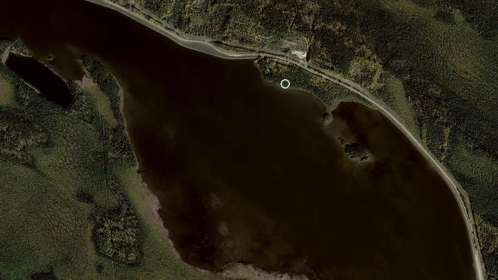 Aerial view of West Canal Campground and surroundings