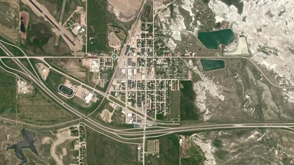 Aerial view of Sleepy Hollow Campground and RV Park and surroundings