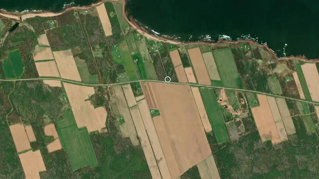 Aerial view of Campbells Cove Campground & Cabins and surroundings