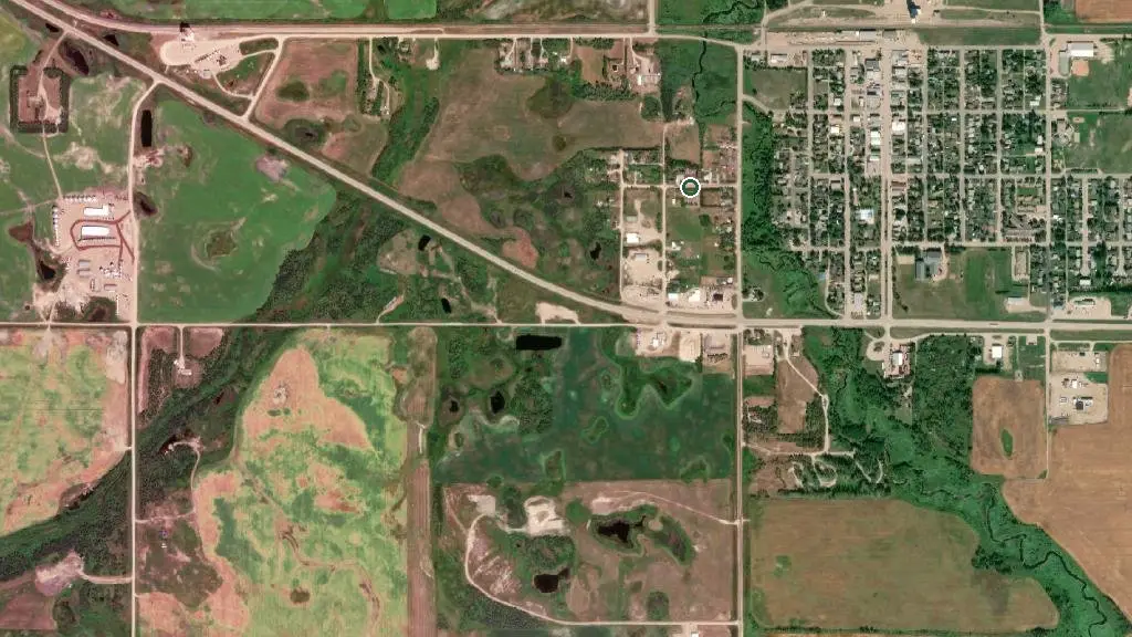 Aerial view of Foam Lake Campground and surroundings