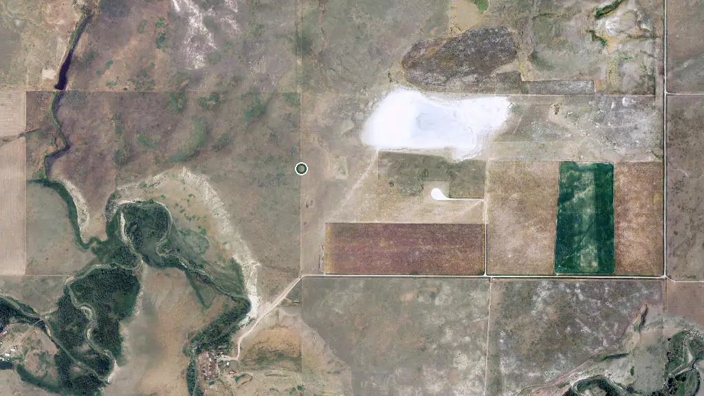 Aerial view of Willow Creek Prov Park and surroundings