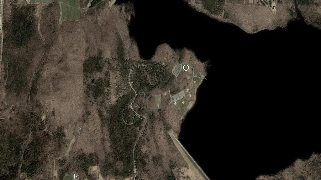 Aerial view of Delorme and surroundings