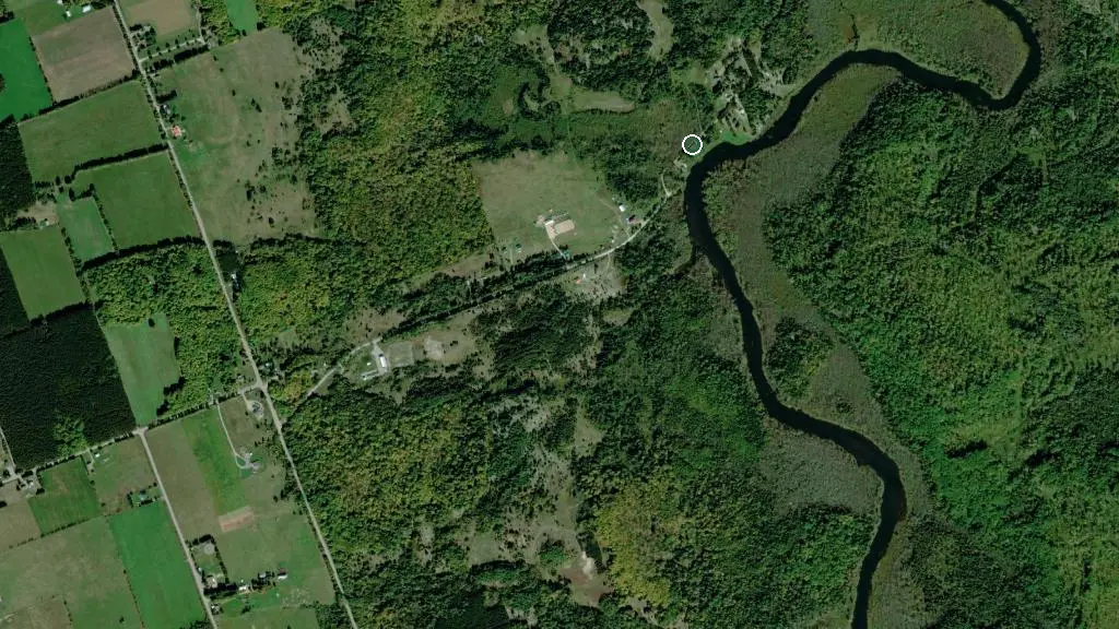 Aerial view of Little Mississippi Resort & Campground and surroundings