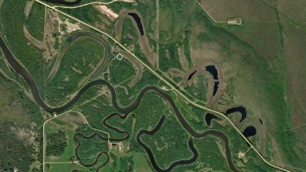 Aerial view of Sak Ata Wahk Rv Park and campground and surroundings