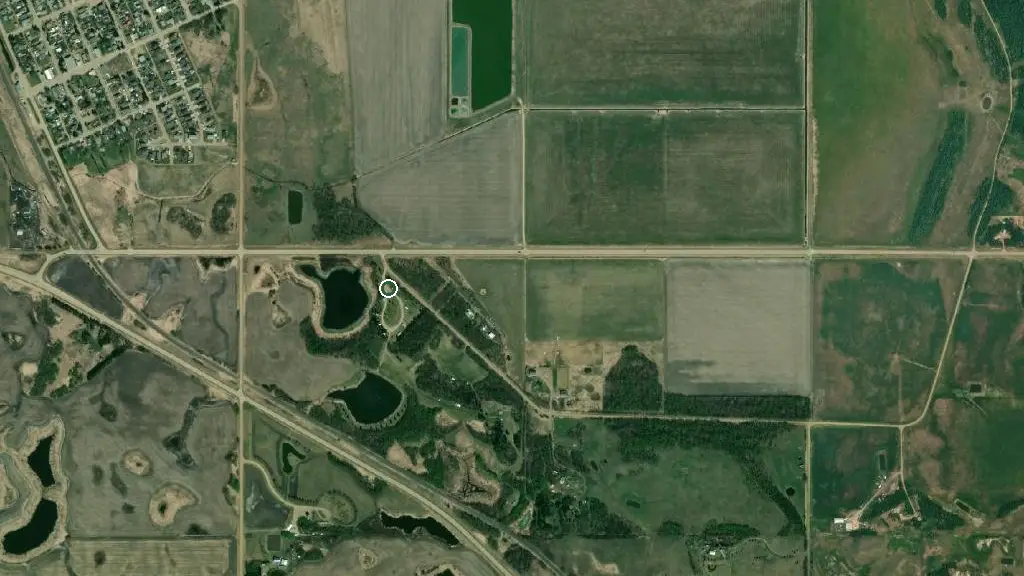 Aerial view of Telegraph Park Campground and surroundings