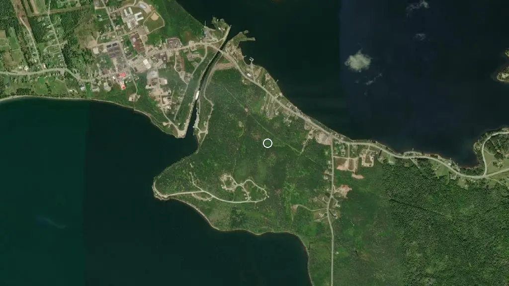 Aerial view of Battery Provincial Park and surroundings