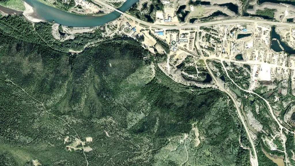 Aerial view of Bonanza Gold Motel & RV Park and surroundings