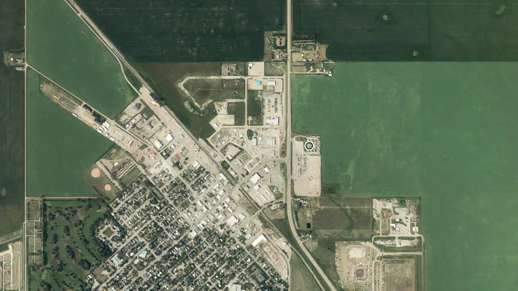 Aerial view of Campground and surroundings