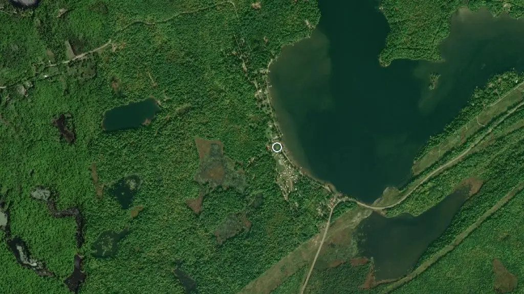 Aerial view of Twin Cedars Park and surroundings