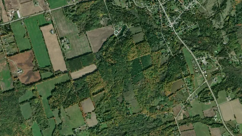 Aerial view of Castleton Hills RV Park and surroundings
