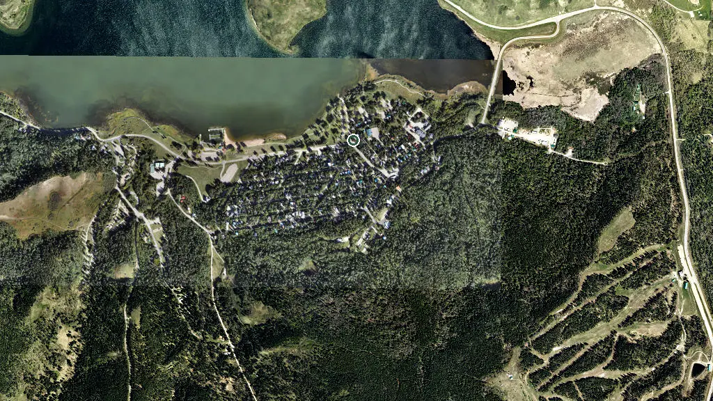 Aerial view of Cypress Hills Prov Park Battle Creek and surroundings