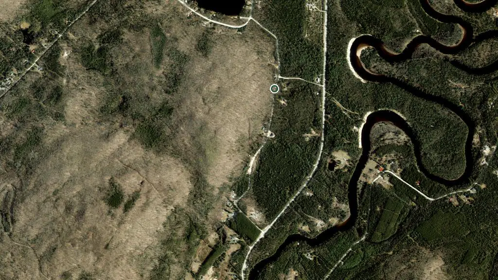 Aerial view of Cabane à sucre and surroundings