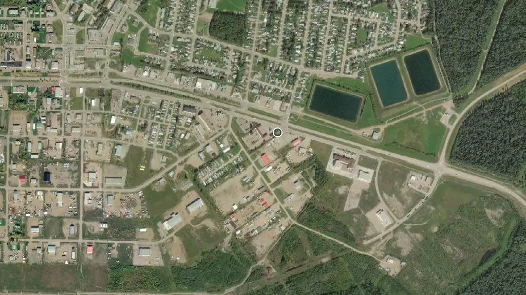 Aerial view of Blue Bell RV Park and surroundings